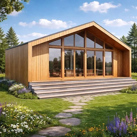 Проект каркасного Барнхаус 68 м2