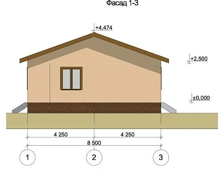 Проект дома из СИП 63м2