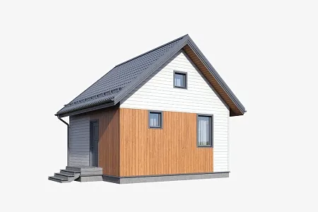 Проект каркасного дома "Саблинка" 51 м2