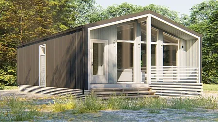 Проект каркасного дома "Барнхаус 70"