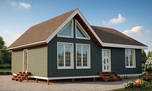 Проект каркасного дома 110 м2 Проект каркасного дома 110 м2