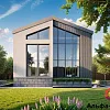 Готовый проект каркасного дома "Барнхаус 50" Готовый проект каркасного дома "Барнхаус 50"