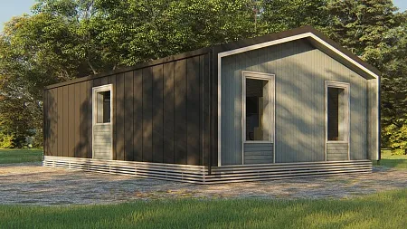 Проект каркасного дома "Барнхаус 70"