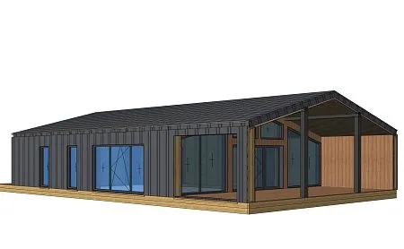 Проект каркасного дома "Барнхаус 109"