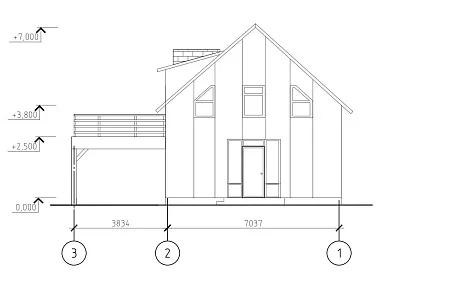 Проект дома из СИП "Классик 100" 100м2