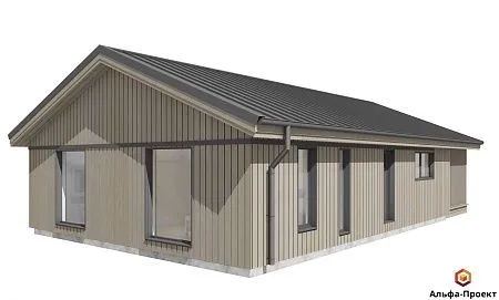 Проект каркасного "Сканди 120" (зеркальный)