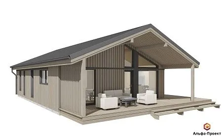 Проект каркасного "Сканди 120" (зеркальный)