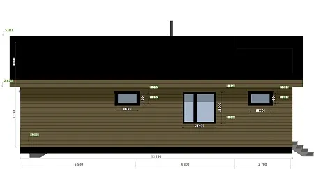 Проект каркасного дома 119 м2