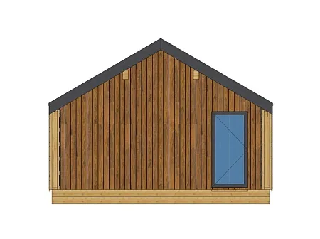 Проект каркасного дома-бани 79,8 м2