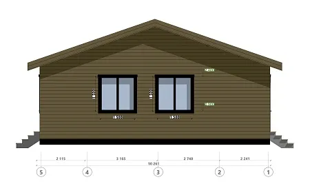 Проект каркасного дома 135 м2
