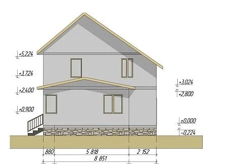 Проект дома из СИП 117м2