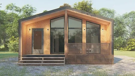 Проект каркасного дома "Барнхаус 70"