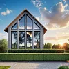 Проект каркасного дома &amp;quot;Барнхаус 55&amp;quot; с мансардой