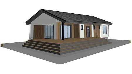 Проект каркасного дома "Микея" 175 м2