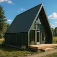 Проект каркасного дома "А-фрейм 6х10", 79м2 Проект каркасного дома "А-фрейм 6х10", 79м2