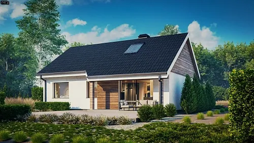 Проект дома 85м2 (8,4х12,3 м) из газобетона