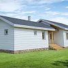 Проект каркасного дома с баней 153м2
