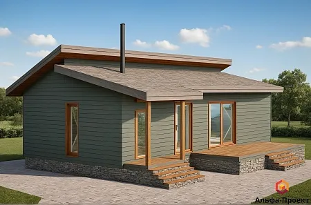 Проект каркасного дома "Микея" 98 м2