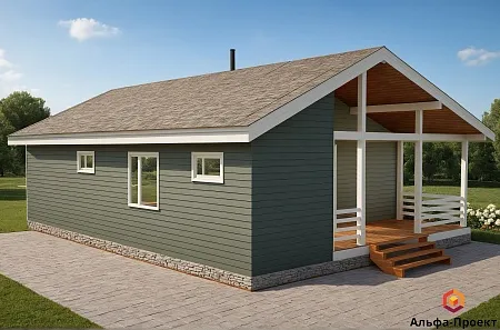 Проект каркасного дома 119 м2