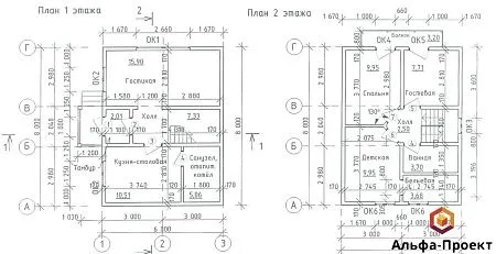 Проект дома из СИП 88м2 с балконом