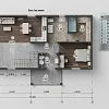 Проект каркасного &amp;quot;Барнхаус&amp;quot;, 5,2х11,5 м, 89 м2 с сауной