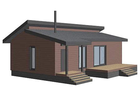 Проект каркасного дома "Микея" 98 м2