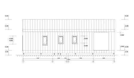 Проект каркасного Барнхаус 80 м2