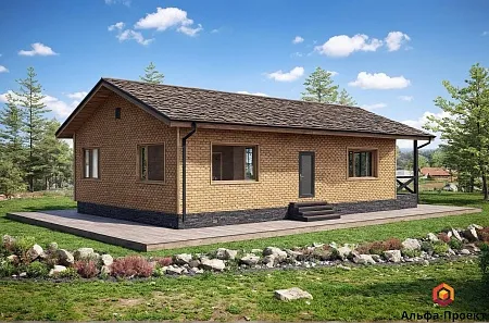 Проект каркасного дома 153 м2