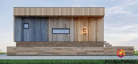 Готовый проект каркасного дома "Барнхаус 50"