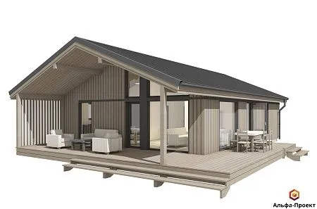 Проект каркасного "Сканди 120" (зеркальный)