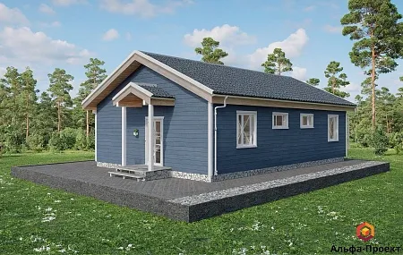 Проект каркасного дома 113 м2