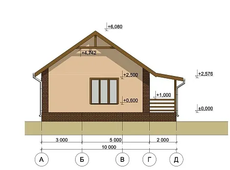 Проект дома из СИП 80м2