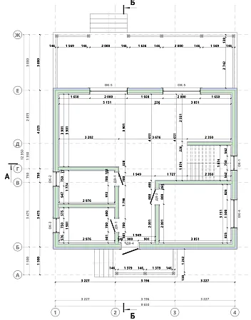 Проект каркасного дома 196 м2