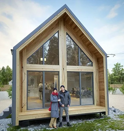 Проект каркасного дома "Барнхаус 50"