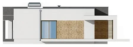 Проект дома "Хайтек" 99м2 из газобетона