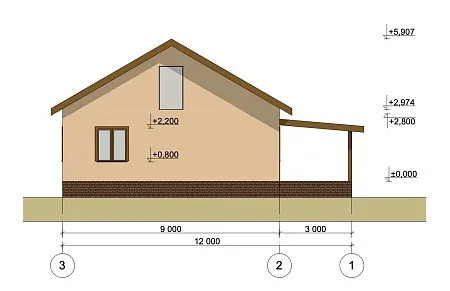 Проект дома из СИП 108м2