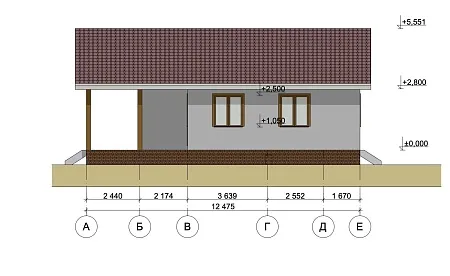 Проект дома из СИП "Финский" 90,5м2