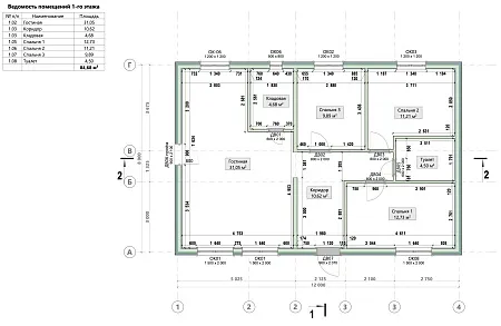 Проект каркасного дома 110 м2