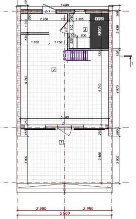 Готовый проект каркасного дома "А-фрейм 6х7.5", 66 м2