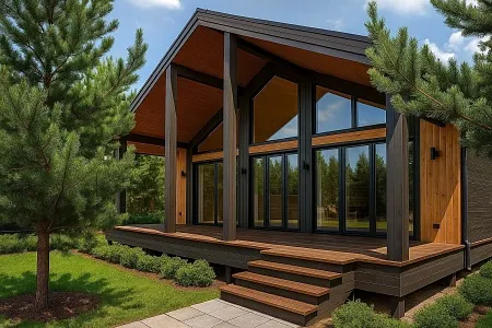 Проект каркасного дома "Барнхаус 138"