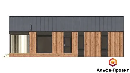 Проект каркасного дома "Барнхаус 138"