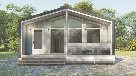 Проект каркасного дома "Барнхаус 70"