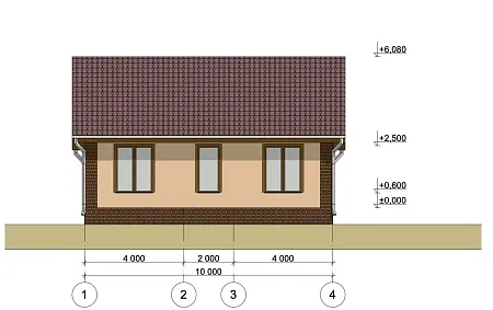 Проект дома из СИП 80м2