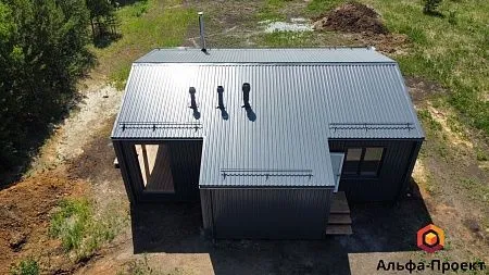 Проект каркасного дома "Барнхаус 90,5"