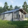 Проект каркасного "Барнхаус", 8х13.7 м, 103м2 Проект каркасного "Барнхаус", 8х13.7 м, 103м2