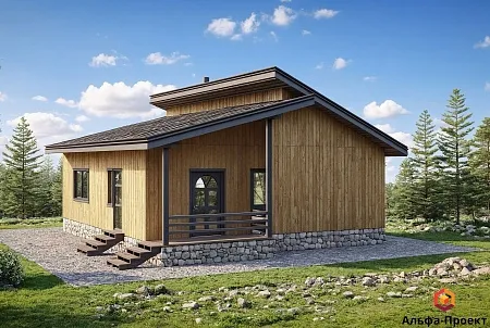 Проект каркасного дома 104 м2