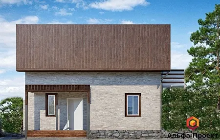 Проект дома из СИП 128м2 с сауной
