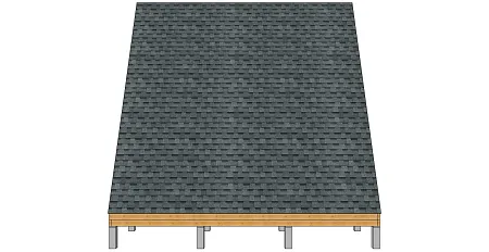 Готовый проект каркасного дома "А-фрейм 6х6", 44м2