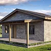 Проект каркасного дома 6х8 метра, 32м2