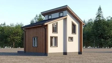 Проект каркасного дома 98 м2